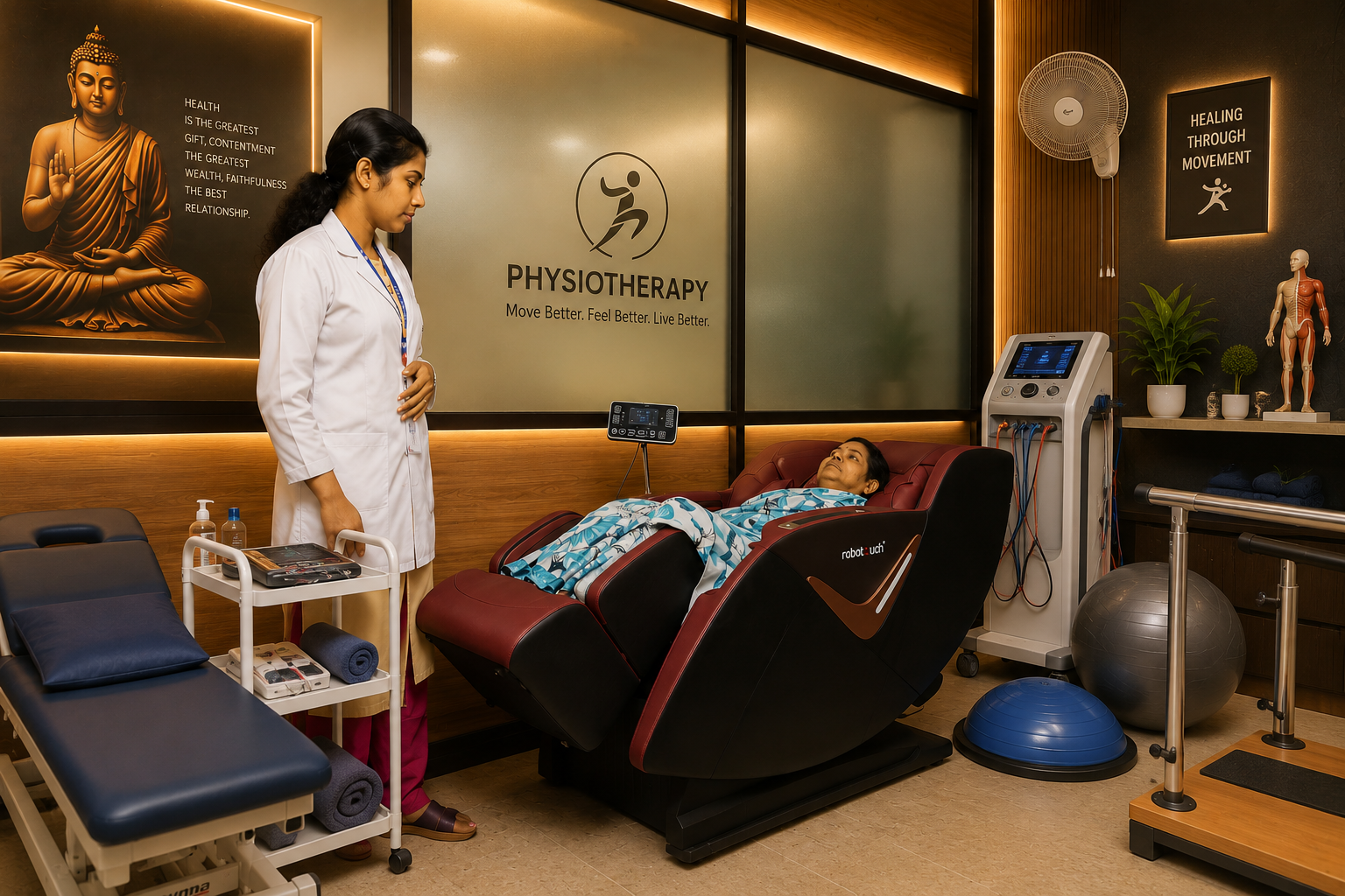 Physiotherapy and rehabilitation center at Preetham Hospitals